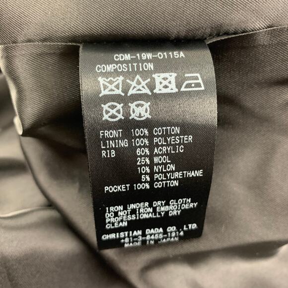 CHRISTIAN DADA FW 19 Size 34 Olive Gold Embroidery Cotton Velvet Jacket - Picture 4 of 6